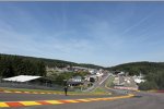 Strecke in Spa-Francorchamps mit der berühmten Eau-Rouge-Kurve