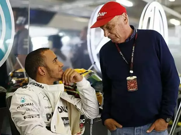 Lewis Hamilton, Niki Lauda Titel-Bild zur News: Lewis Hamilton, Niki Lauda