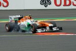 Adrian Sutil (Force India) ist spät dran