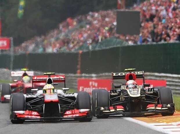 Titel-Bild zur News: Sergio Perez, Romain Grosjean