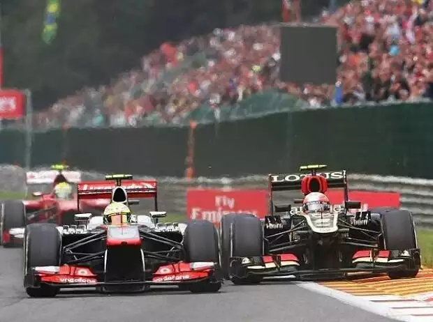 Sergio Perez, Romain Grosjean Titel-Bild zur News: Sergio Perez, Romain Grosjean