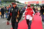 Fernando Alonso (Ferrari) und Kimi Räikkönen (Lotus) 