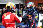 Fernando Alonso (Ferrari) und Sebastian Vettel (Red Bull) 