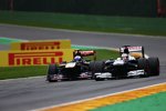 Daniel Ricciardo (Toro Rosso) und Pastor Maldonado (Williams) 