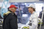 Niki Lauda und Nico Rosberg (Mercedes)