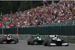 Pastor Maldonado (Williams), Giedo van der Garde (Caterham) und Jean-Eric Vergne (Toro Rosso) 