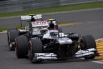 Valtteri Bottas (Williams) und Esteban Gutierrez (Sauber) 