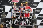 Maverick Vinales, Luis Salom und Jonas Folger 