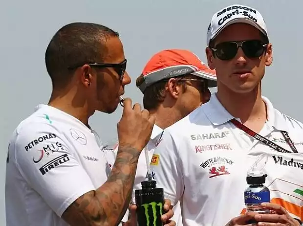 Lewis Hamilton, Adrian Sutil Titel-Bild zur News: Lewis Hamilton, Adrian Sutil
