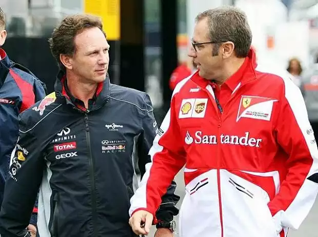 Christian Horner, Stefano Domenicali Titel-Bild zur News: Christian Horner, Stefano Domenicali
