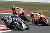 Bild zum Inhalt: Lorenzo ringt Marquez in Silverstone nieder