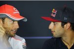 Jenson Button (McLaren) und Daniel Ricciardo (Toro Rosso) 