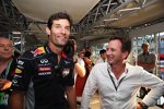 Mark Webber und Christian Horner (Red Bull) 