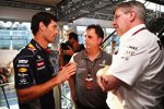 Mark Webber (Red Bull) und Ross Brawn (Mercedes) 