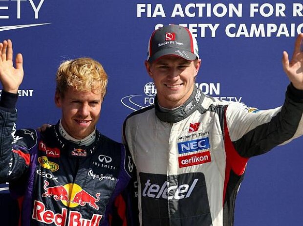 Titel-Bild zur News: Sebastian Vettel, Nico Hülkenberg