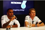 Lewis Hamilton (Mercedes) und Nico Rosberg (Mercedes) 