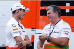 Adrian Sutil (Force India) und Otmar Szafnauer 