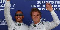 Bild zum Inhalt: Hamilton und Rosberg: Ein Herz und eine Seele