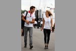 Jules Bianchi (Marussia) mit Freundin Camille Marchetti
