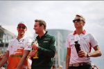 Adrian Sutil (Force India), Giedo van der Garde (Caterham) und Max Chilton (Marussia) 