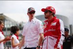 Nico Hülkenberg (Sauber) und Fernando Alonso (Ferrari) 