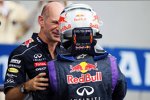 Adrian Newey und Sebastian Vettel (Red Bull) 