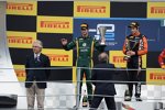 Adrian Quaife-Hobbs (Hilmer), Alexander Rossi und Julian Leal (Racing Engineering) 