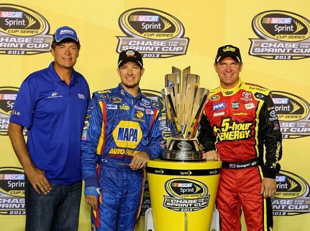 Martin Truex Jun., Clint Bowyer, Michael Waltrip Martin Truex Jun., Clint Bowyer, Michael Waltrip