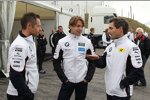 Andy Priaulx (RMG-BMW), Augusto Farfus (RBM-BMW) und Timo Glock (MTEK-BMW) 