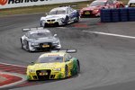 Mike Rockenfeller (Phoenix-Audi), Filipe Albuquerque (Rosberg-Audi), Dirk Werner (Schnitzer-BMW) und Marco Werner 