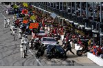 Action in der Pitlane des Chicagoland Speedway