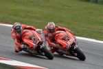 Andrea Dovizioso und Nicky Hayden (Ducati) 