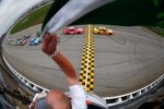 Start zum Geico 400 mit Joey Logano (Penske) an der Spitze 