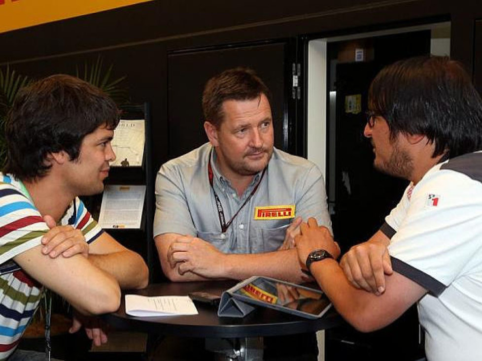 Sven Haidinger, Paul Hembery, Christian Nimmervoll, Pirelli