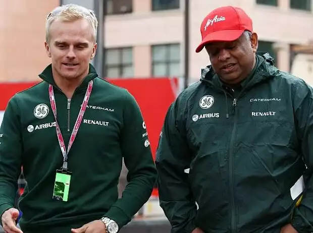 Heikki Kovalainen, Tony Fernandes Titel-Bild zur News: Heikki Kovalainen, Tony Fernandes