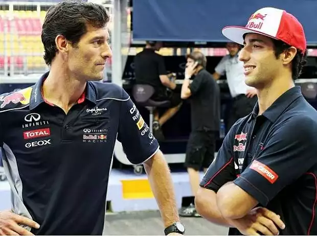 Titel-Bild zur News: Mark Webber, Daniel Ricciardo