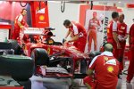 Ferrari-Vorbereitungen in der Box