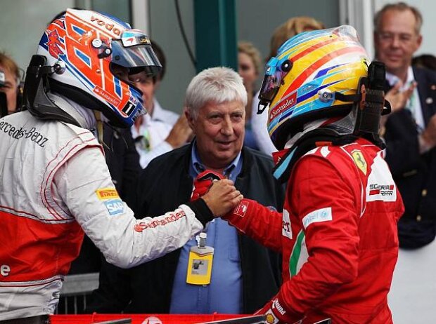 Titel-Bild zur News: Jenson Button und Fernando Alonso