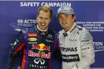 Sebastian Vettel (Red Bull) und Nico Rosberg (Mercedes) 