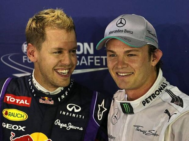 Sebastian Vettel und Nico Rosberg Sebastian Vettel und Nico Rosberg