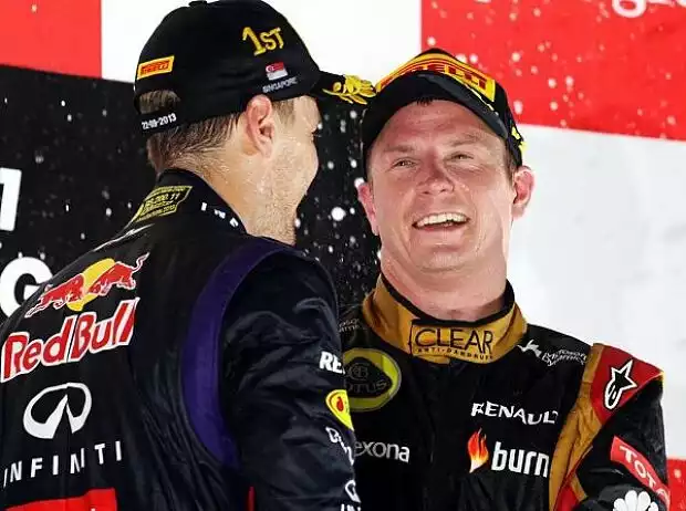 Titel-Bild zur News: Sebastian Vettel, Kimi Räikkönen