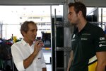 Alain Prost und Giedo van der Garde (Caterham) 