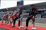 Gabriele Tarquini (Honda), Tom Chilton (RML-Chevrolet), Tom Coronel (ROAL-BMW) und Robert Huff (Münnich-SEAT) 