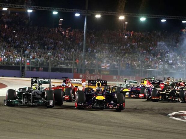 Sebastian Vettel, Nico Rosberg Sebastian Vettel, Nico Rosberg