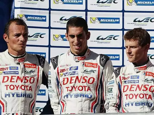 Stephane Sarrazin, Sebastien Buemi, Anthony Davidson Titel-Bild zur News: Stephane Sarrazin, Sebastien Buemi, Anthony Davidson