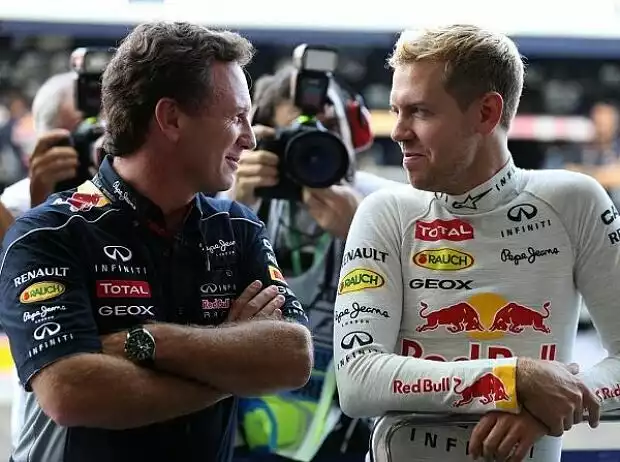 Christian Horner, Sebastian Vettel Titel-Bild zur News: Christian Horner, Sebastian Vettel