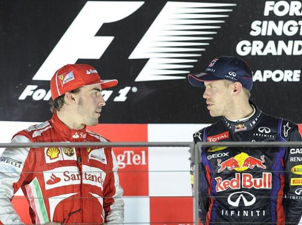 Fernando Alonso, Sebastian Vettel Fernando Alonso, Sebastian Vettel
