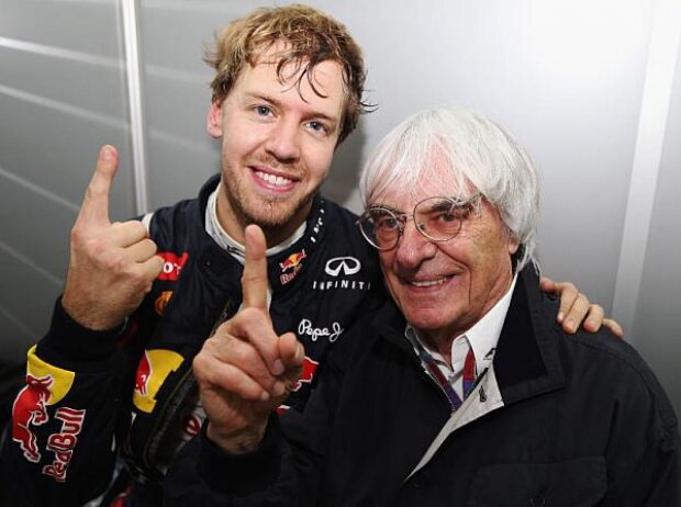 Titel-Bild zur News: Sebastian Vettel, Bernie Ecclestone