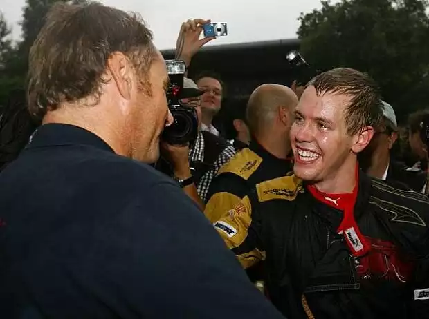 Sebastian Vettel, Gerhard Berger Titel-Bild zur News: Sebastian Vettel, Gerhard Berger