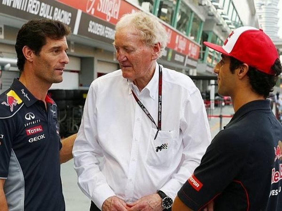 Mark Webber, Daniel Ricciardo, Ron Walker